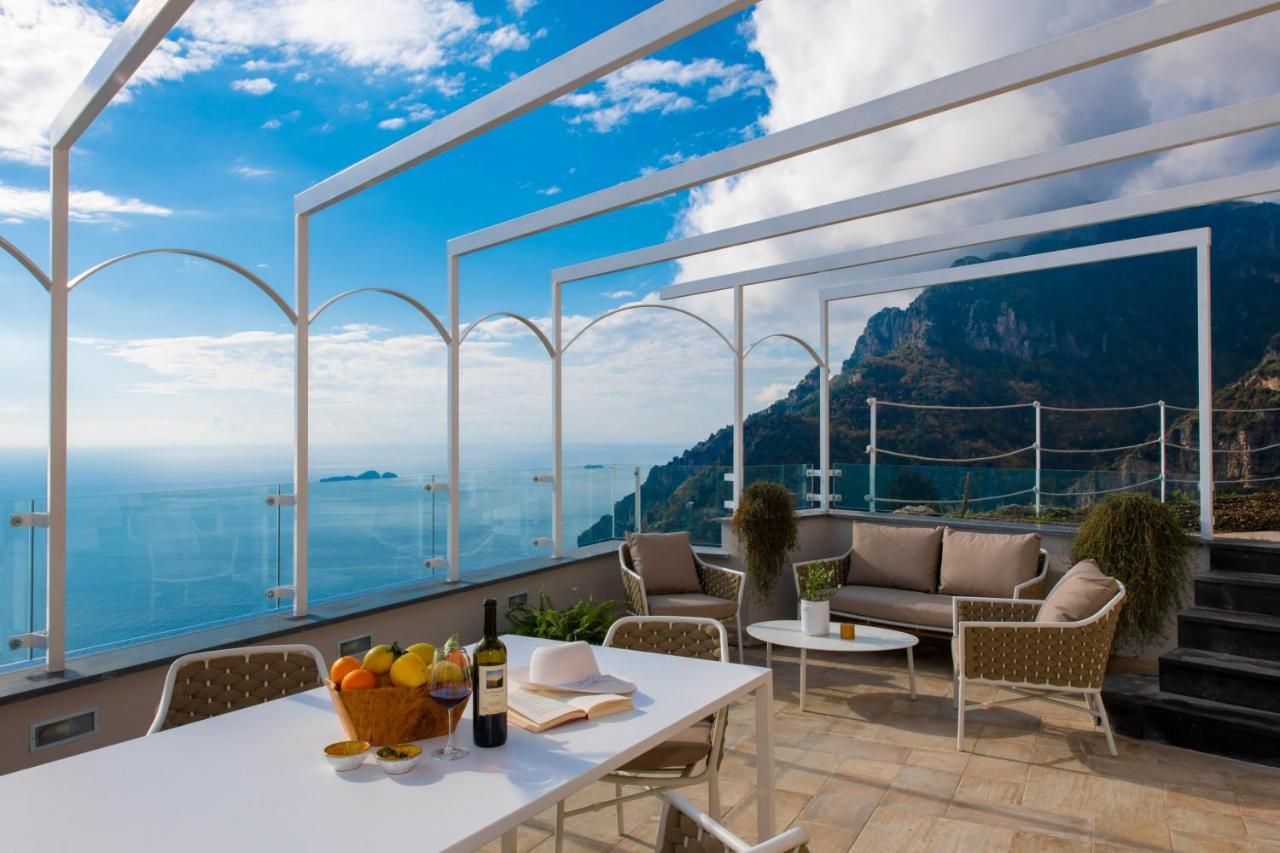 Villa La Tagliata Spectacular Jacuzzi Tub Amazing View And Private Parking Garage 포지타노 외부 사진