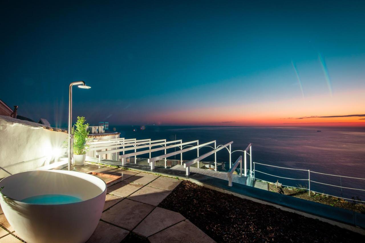 Villa La Tagliata Spectacular Jacuzzi Tub Amazing View And Private Parking Garage 포지타노 외부 사진