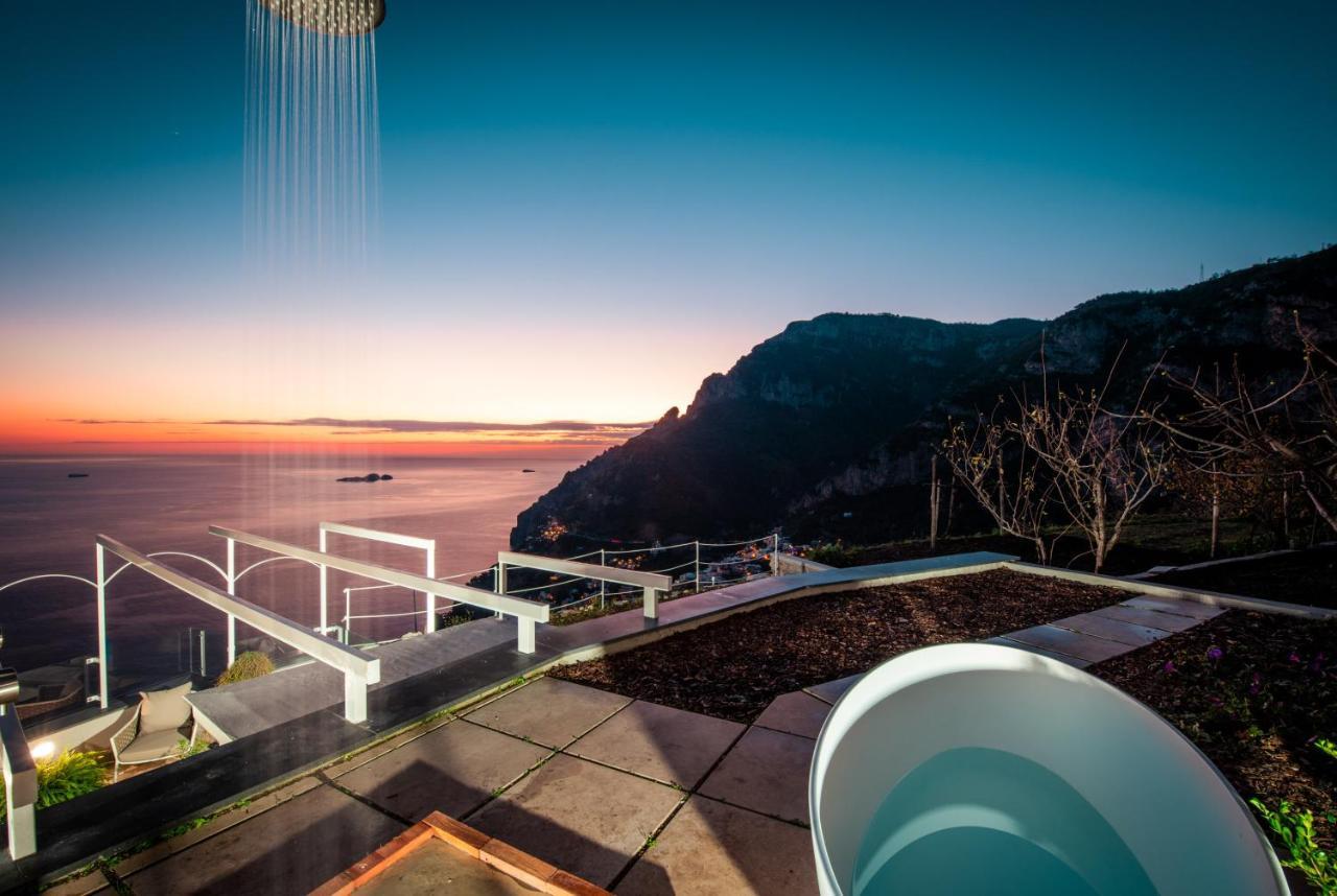 Villa La Tagliata Spectacular Jacuzzi Tub Amazing View And Private Parking Garage 포지타노 외부 사진