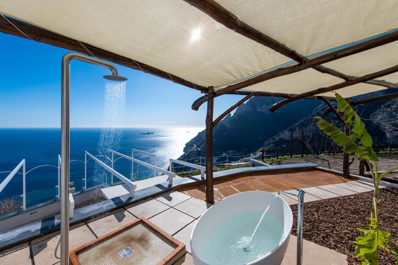 Villa La Tagliata Spectacular Jacuzzi Tub Amazing View And Private Parking Garage 포지타노 외부 사진