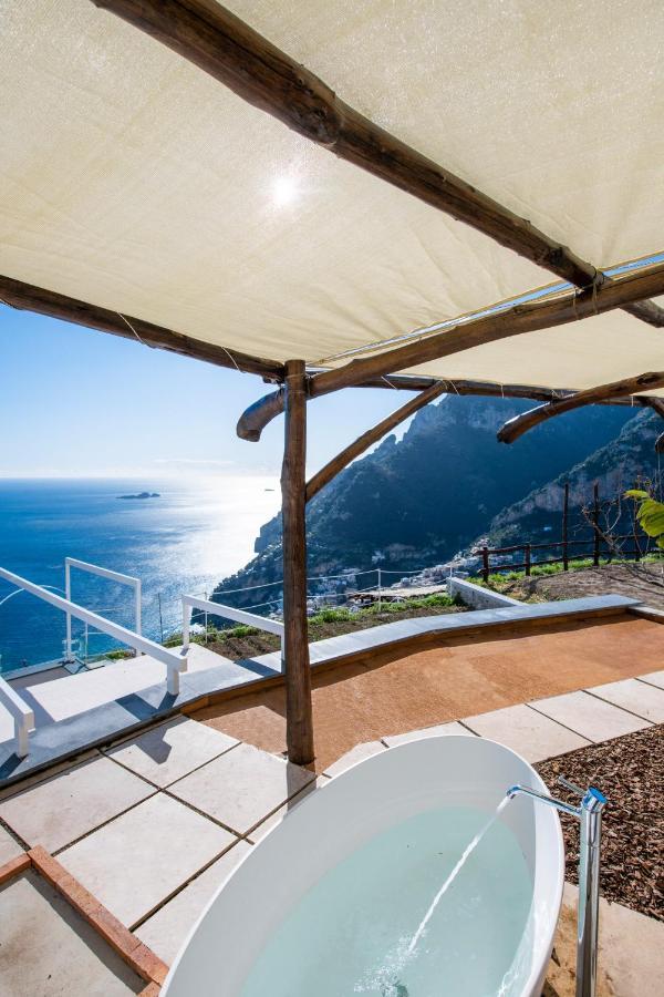 Villa La Tagliata Spectacular Jacuzzi Tub Amazing View And Private Parking Garage 포지타노 외부 사진