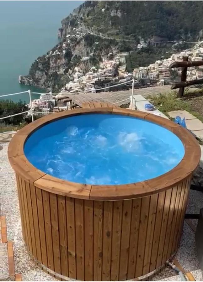 Villa La Tagliata Spectacular Jacuzzi Tub Amazing View And Private Parking Garage 포지타노 외부 사진